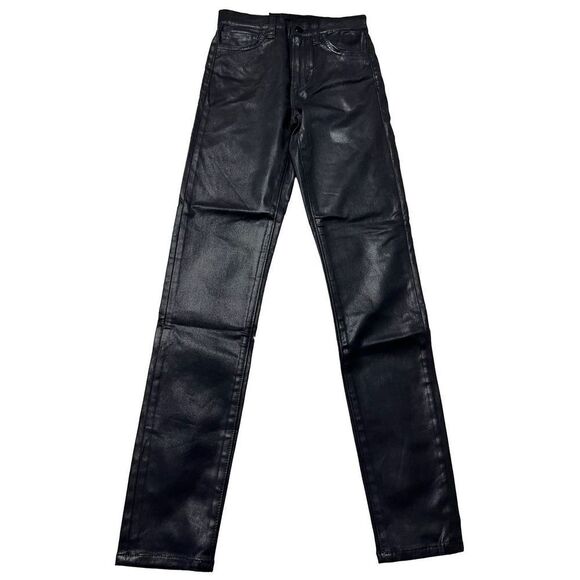 Joe's Jeans The Charlie Women's High Rise Skinny Ankle Coated Jeans In Black Siz - Picture 1 of 7